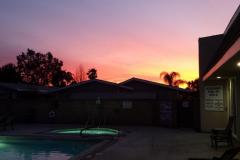 East Lake Hemet Pool at Sunset